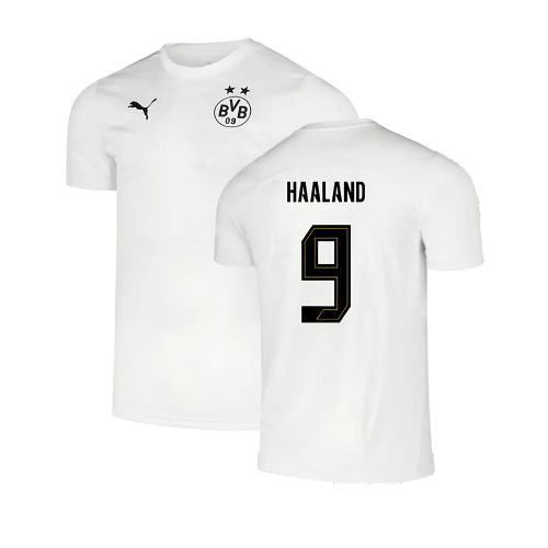 2024-2025 Borussia Dortmund Pre-Match Shirt (White) (Haaland 9)