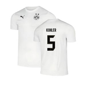 2024-2025 Borussia Dortmund Pre-Match Shirt (White) (Kohler 5)