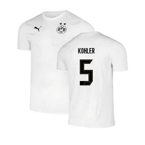 2024-2025 Borussia Dortmund Pre-Match Shirt (White) (Kohler 5)