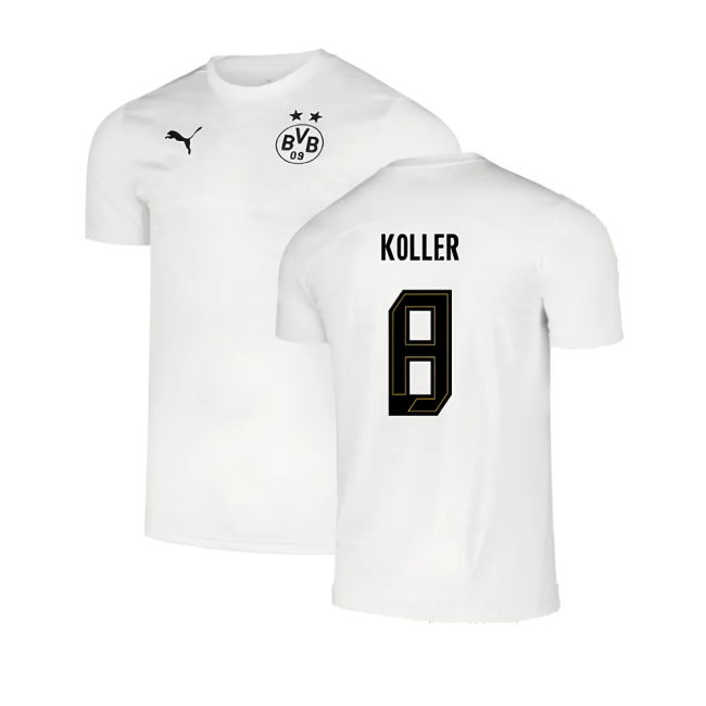 2024-2025 Borussia Dortmund Pre-Match Shirt (White) (Koller 8)
