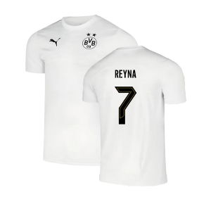2024-2025 Borussia Dortmund Pre-Match Shirt (White) (Reyna 7)