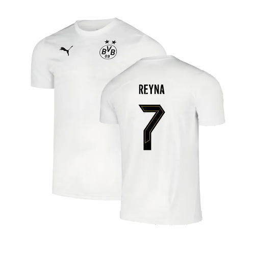 2024-2025 Borussia Dortmund Pre-Match Shirt (White) (Reyna 7)