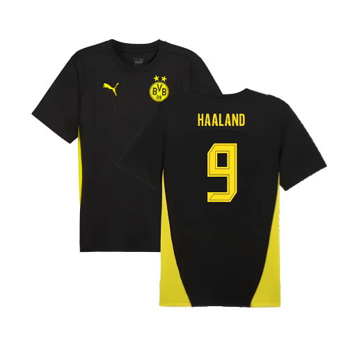 2024-2025 Borussia Dortmund Training Shirt (Black) (Haaland 9)