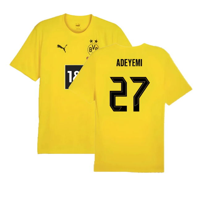 2024-2025 Borussia Dortmund Training Shirt (Yellow) (Adeyemi 27)