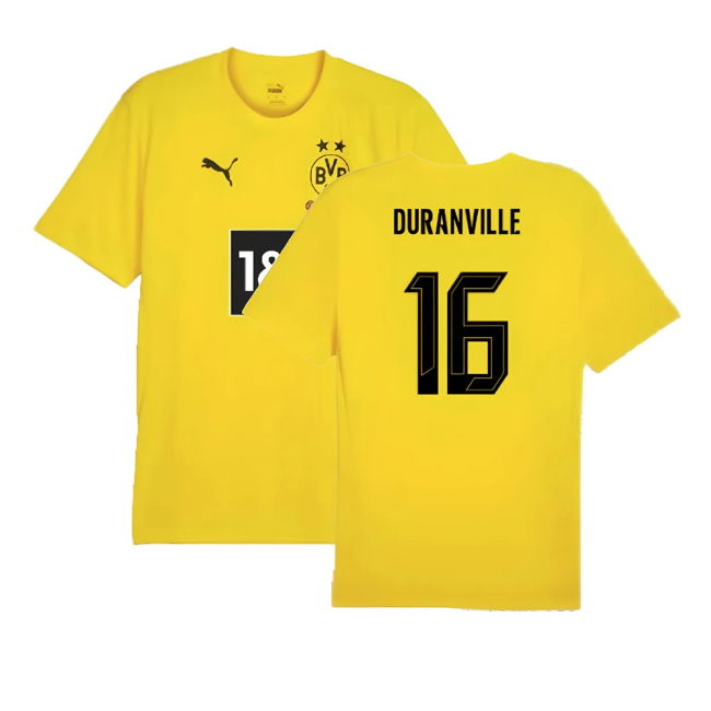 2024-2025 Borussia Dortmund Training Shirt (Yellow) (Duranville 16)