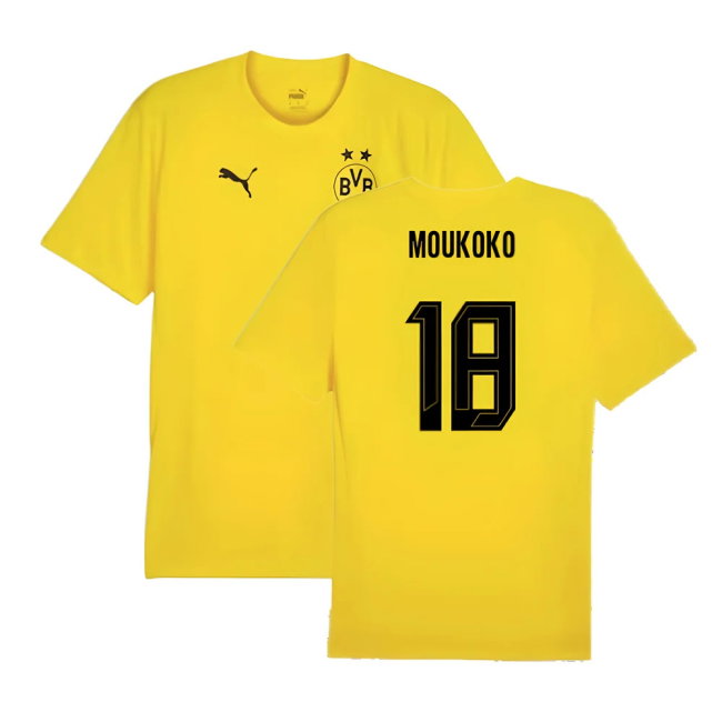2024-2025 Borussia Dortmund Training Shirt (Yellow) - Kids (Moukoko 18)