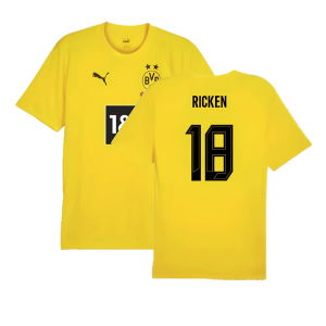 2024-2025 Borussia Dortmund Training Shirt (Yellow) (Ricken 18)