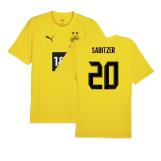 2024-2025 Borussia Dortmund Training Shirt (Yellow) (Sabitzer 20)