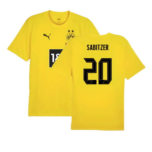 2024-2025 Borussia Dortmund Training Shirt (Yellow) (Sabitzer 20)