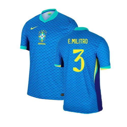2024-2025 Brazil Away Dri-Fit ADV Match Shirt (E.Militao 3)