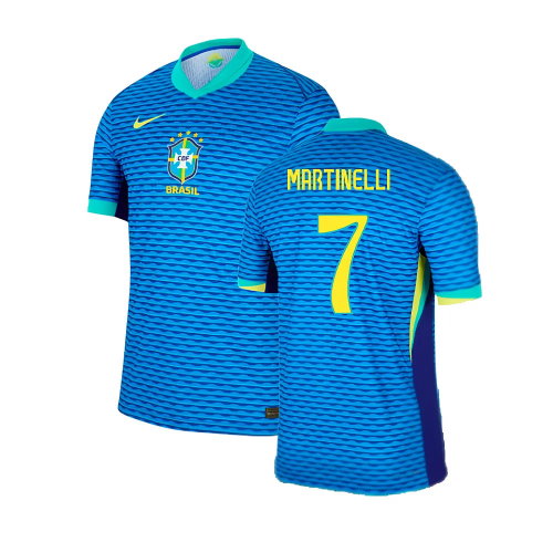 2024-2025 Brazil Away Dri-Fit ADV Match Shirt (Martinelli 7)
