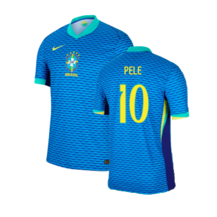 2024-2025 Brazil Away Dri-Fit ADV Match Shirt (Pele 10)