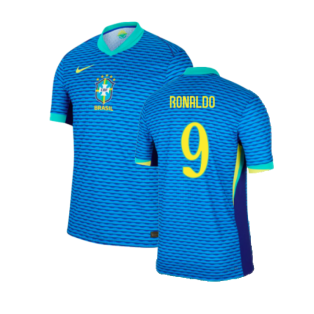 2024-2025 Brazil Away Dri-Fit ADV Match Shirt (Ronaldo 9)