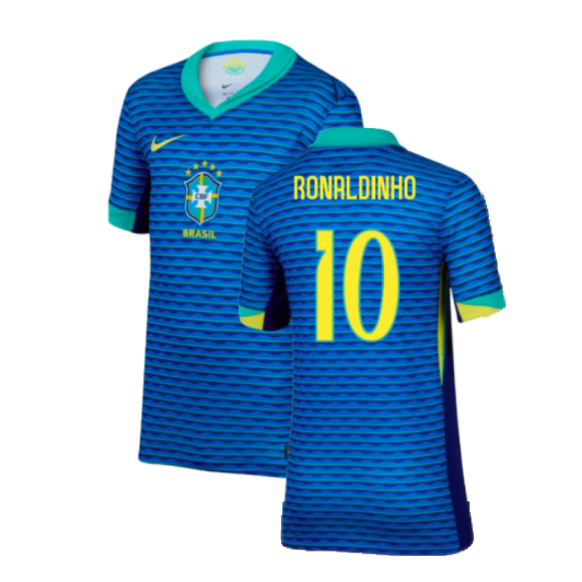 2024-2025 Brazil Away Shirt (Kids) (Ronaldinho 10)