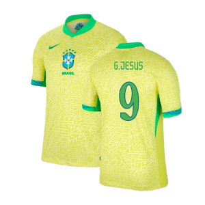 2024-2025 Brazil Home Dri-Fit ADV Match Shirt (G.Jesus 9)