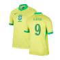 2024-2025 Brazil Home Dri-Fit ADV Match Shirt (G.Jesus 9)
