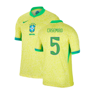 2024-2025 Brazil Home Shirt (Casemiro 5)