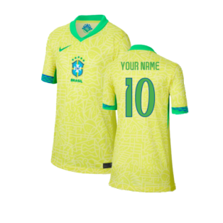 2024-2025 Brazil Home Shirt (Kids) (Your Name)