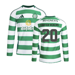 2024-2025 Celtic Home L/S Home Shirt (Carter Vickers 20)