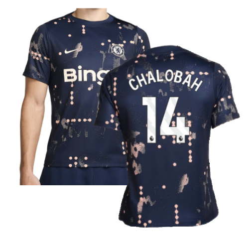 2024-2025 Chelsea Academy Pro Pre-Match Shirt (Obsidian) (Chalobah 14)