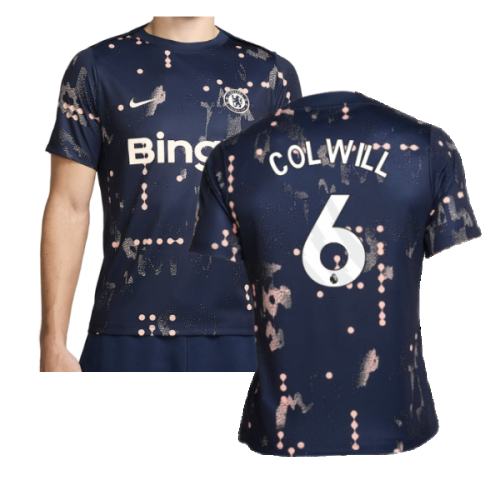 2024-2025 Chelsea Academy Pro Pre-Match Shirt (Obsidian) (Colwill 6)