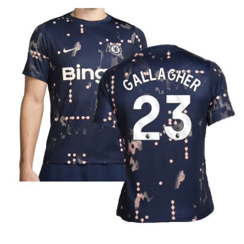 2024-2025 Chelsea Academy Pro Pre-Match Shirt (Obsidian) (Gallagher 23)