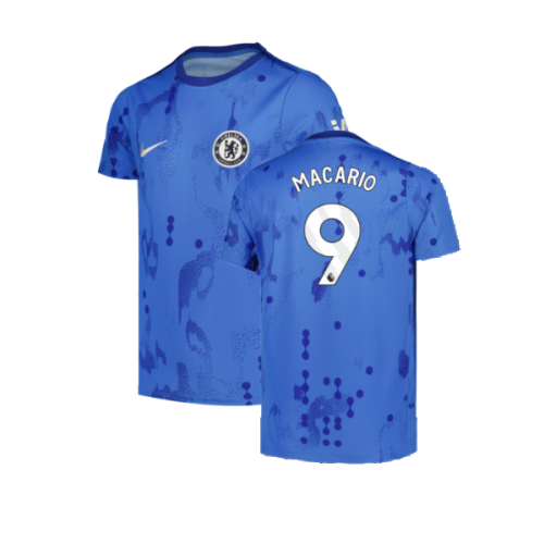 2024-2025 Chelsea Home Pre-Match Shirt (Blue) - Kids (Macario 9)