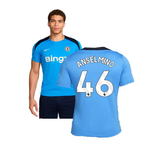 2024-2025 Chelsea Strike Dri-FIT Knit Shirt (Light Photo Blue) (Anselmino 46)