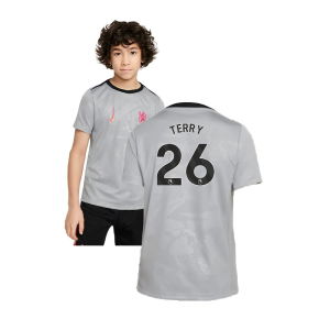 2024-2025 Chelsea Third Academy Pre-Match Shirt (Grey) - Kids (Terry 26)
