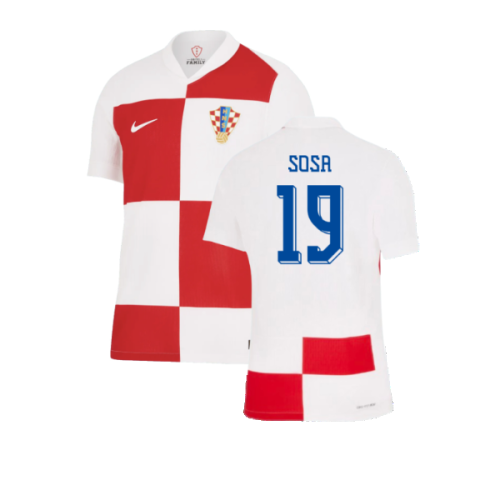 2024-2025 Croatia Home Dri-Fit ADV Authentic Shirt (Sosa 19)