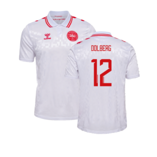 2024-2025 Denmark Away Shirt (Dolberg 12)