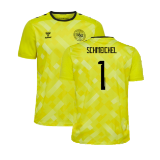 2024-2025 Denmark Home Goalkeeper Shirt (Yellow) (Schmeichel 1)