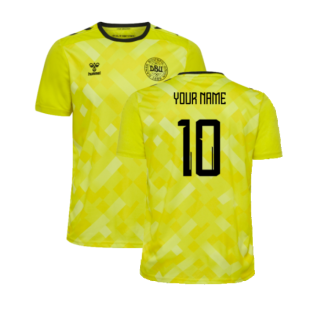 2024-2025 Denmark Home Goalkeeper Shirt (Yellow) (Your Name)