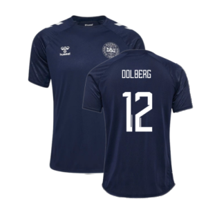 2024-2025 Denmark Training Jersey (Marine) (Dolberg 12)