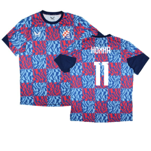 2024-2025 Dinamo Zagreb Matchday Tee (Blue) (Hoxha 11)