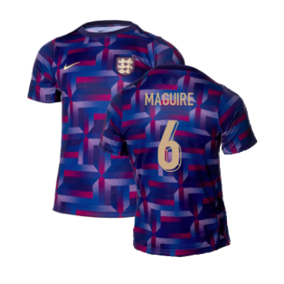 2024-2025 England Academy Pro Pre-Match Shirt (Purple Ink) (Maguire 6)