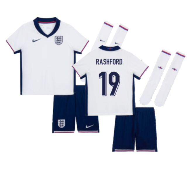 2024-2025 England Home Mini Kit (Rashford 19)