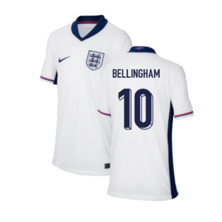 2024-2025 England Home Shirt (Kids) (Bellingham 10)