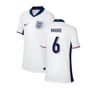 2024-2025 England Home Shirt (Kids) (Moore 6)
