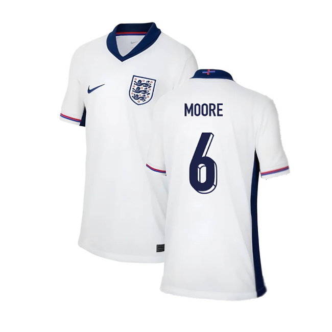 2024-2025 England Home Shirt (Kids) (Moore 6)