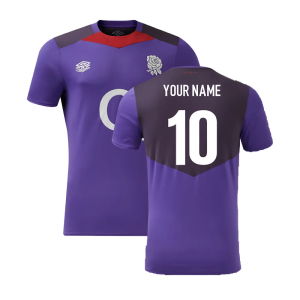 2024-2025 England Rugby Gym Tee (Violet)