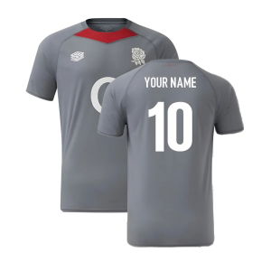 2024-2025 England Rugby Relaxed Training Jersey O2 (Grey) - Kids