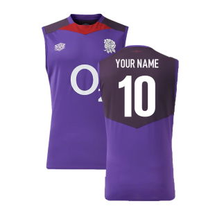 2024-2025 England Rugby Sleeveless Jersey (Violet) - Kids