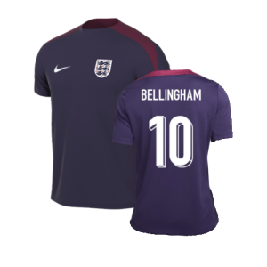 2024-2025 England Strike Training Shirt (Purple Ink) (Bellingham 10)