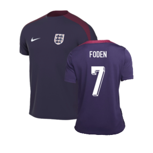 2024-2025 England Strike Training Shirt (Purple Ink) (Foden 7)