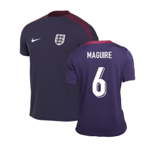2024-2025 England Strike Training Shirt (Purple Ink) (Maguire 6)