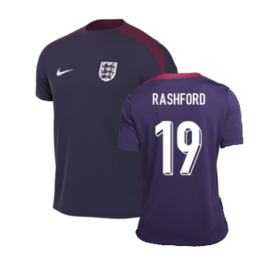2024-2025 England Strike Training Shirt (Purple Ink) (Rashford 19)