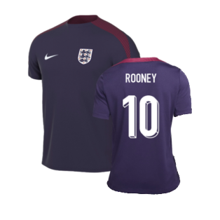 2024-2025 England Strike Training Shirt (Purple Ink) (Rooney 10)