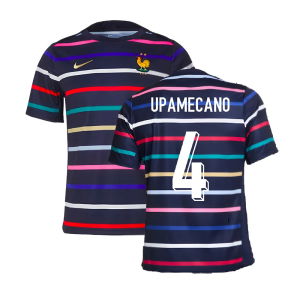 2024-2025 France Academy Pro Home Pre-Match Top (Navy) (Upamecano 4)