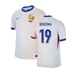 2024-2025 France Away Dri-ADV Match Shirt (Benzema 19)